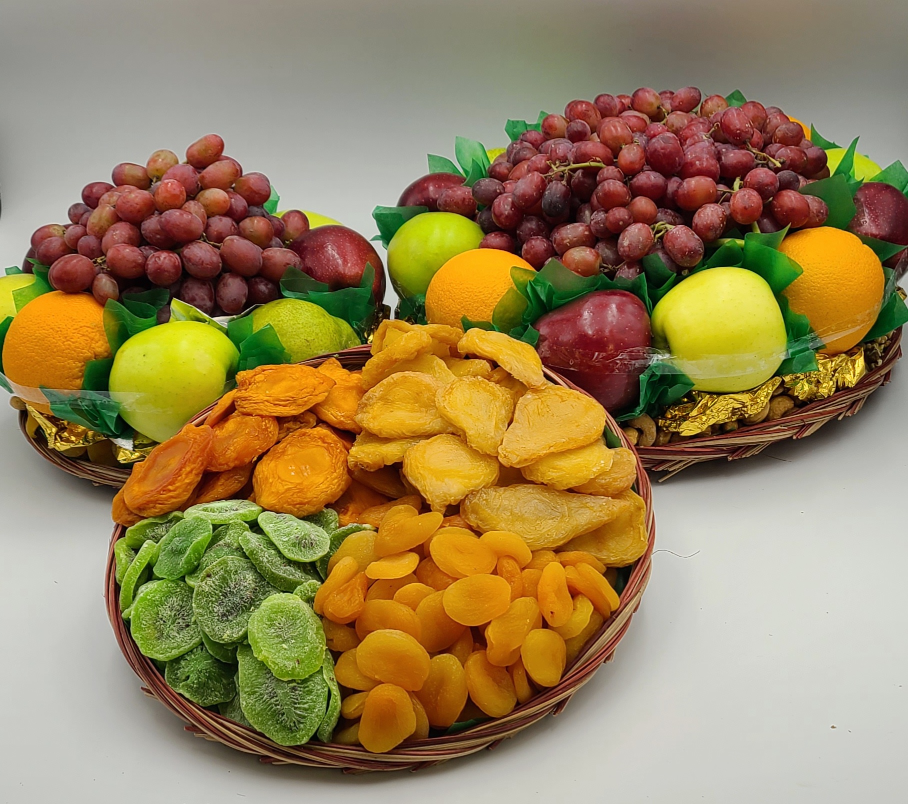 bfmazzeo Dried Fruit Basket with Fresh Fruit